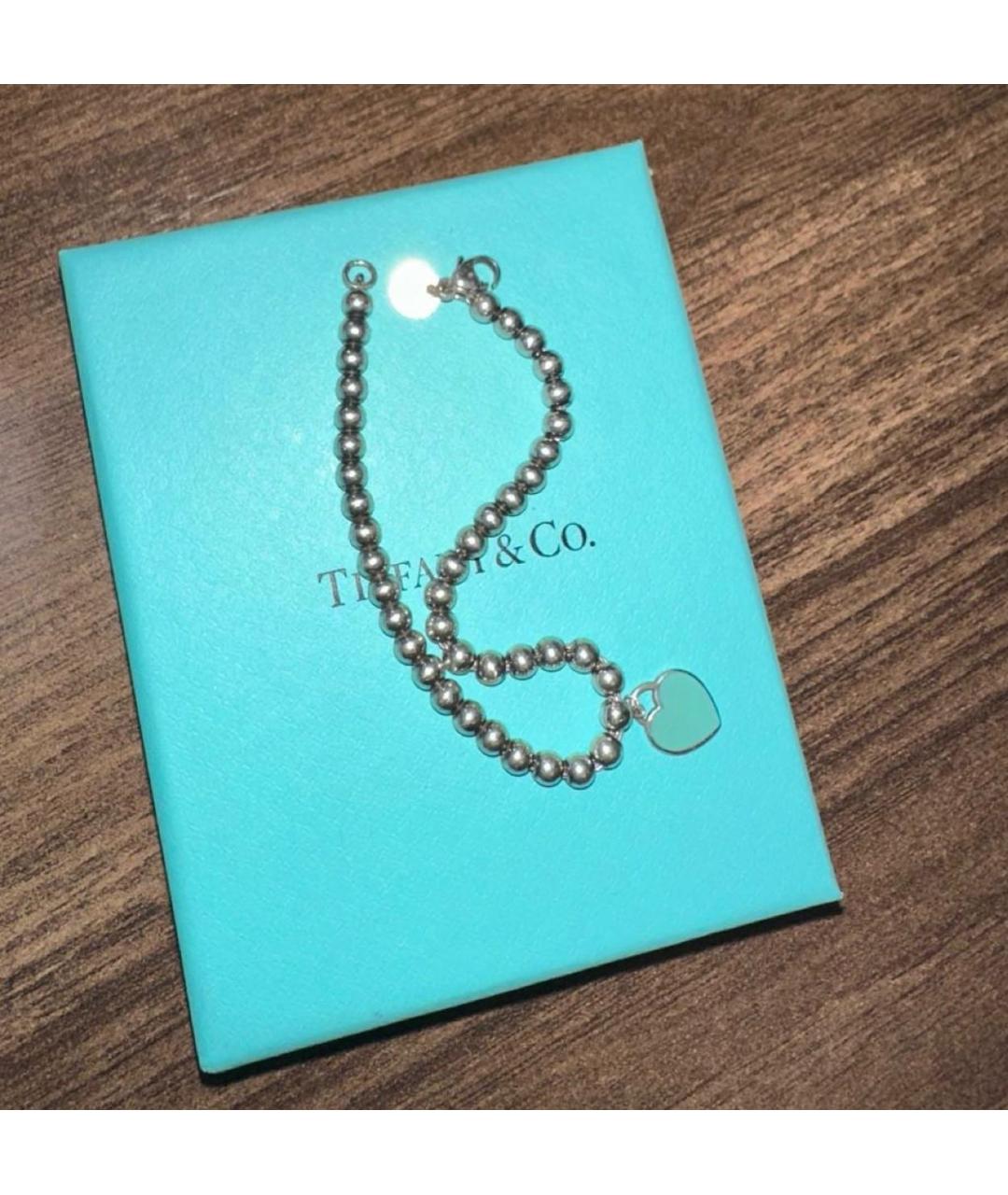 TIFFANY&CO Бирюзовый серебряный браслет, фото 2