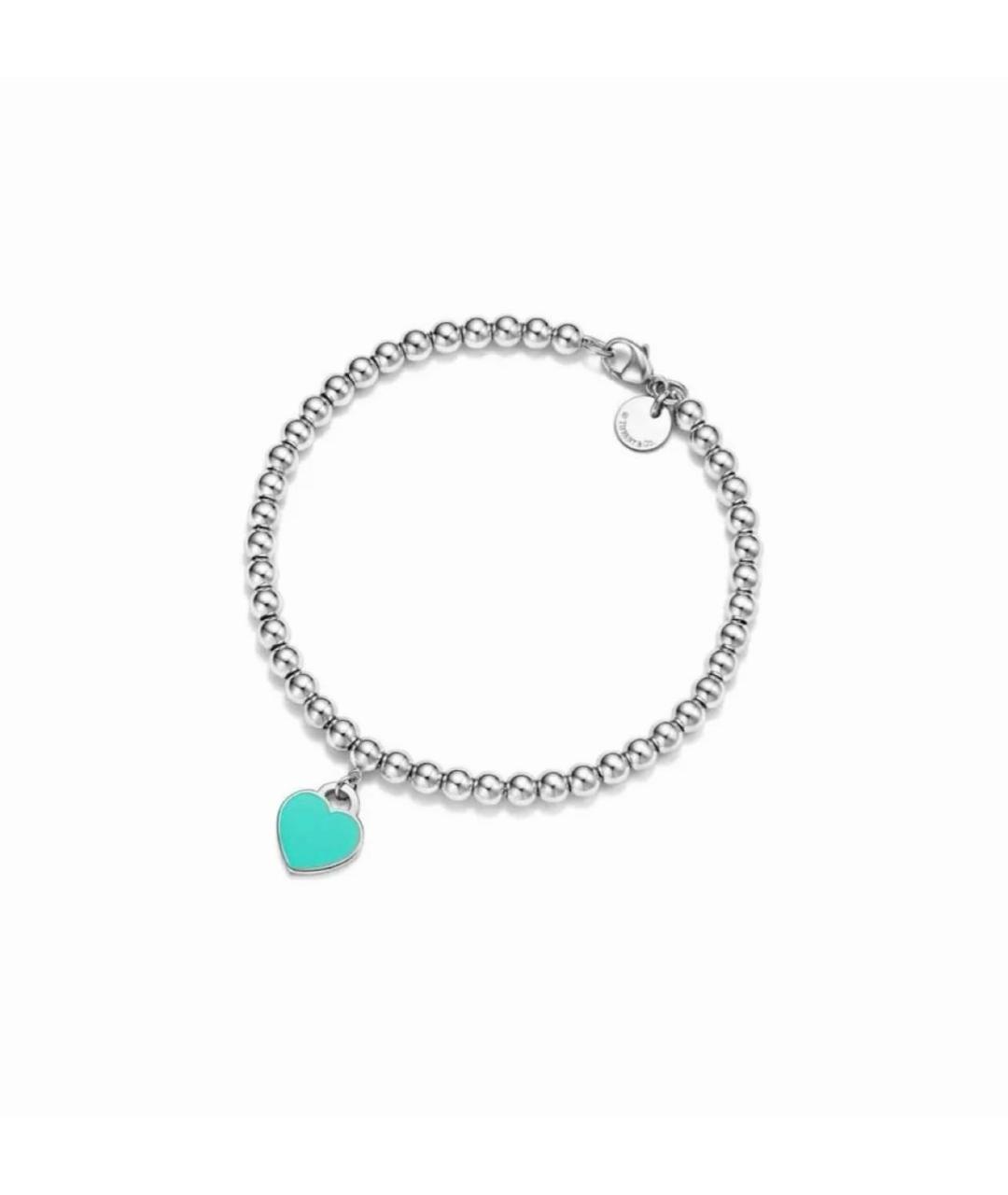 TIFFANY&CO Бирюзовый серебряный браслет, фото 7