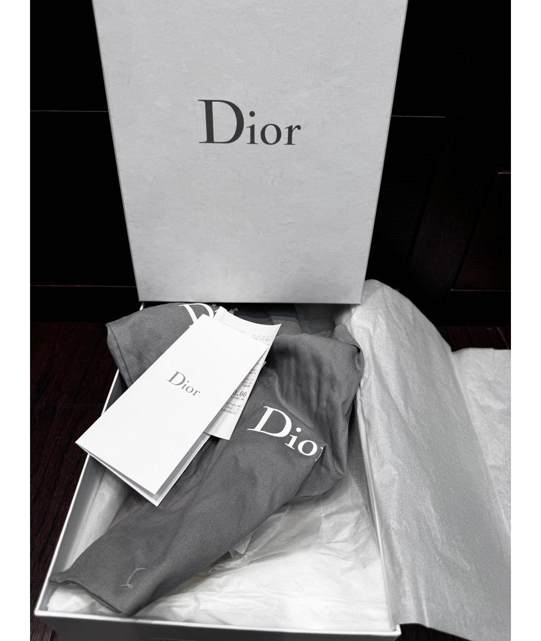 CHRISTIAN DIOR Черные текстильные кеды, фото 7