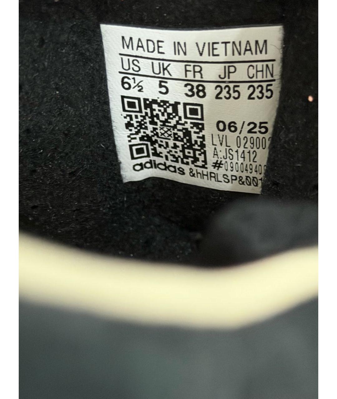 ADIDAS Черные замшевые кеды, фото 4