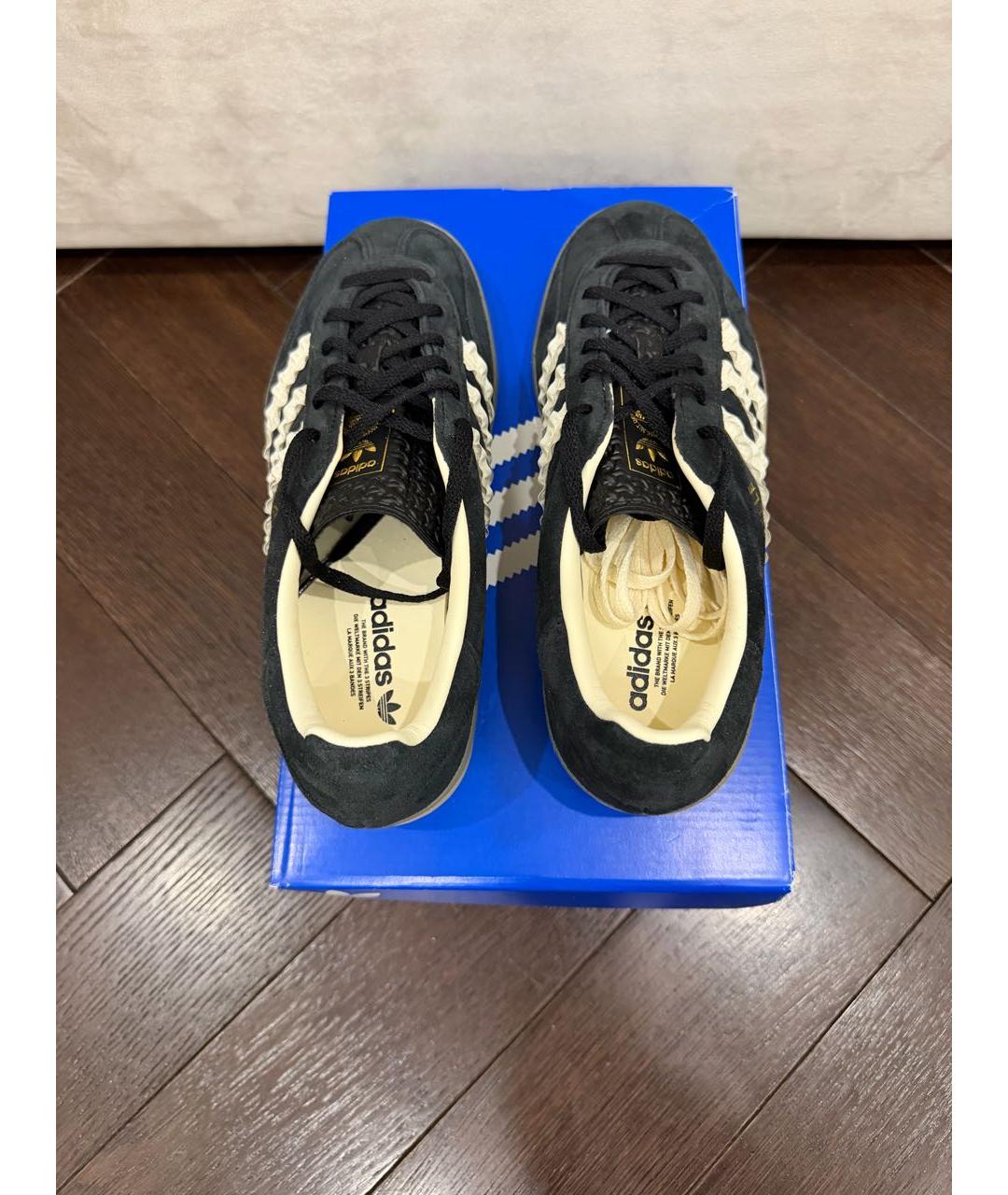 ADIDAS Черные замшевые кеды, фото 2