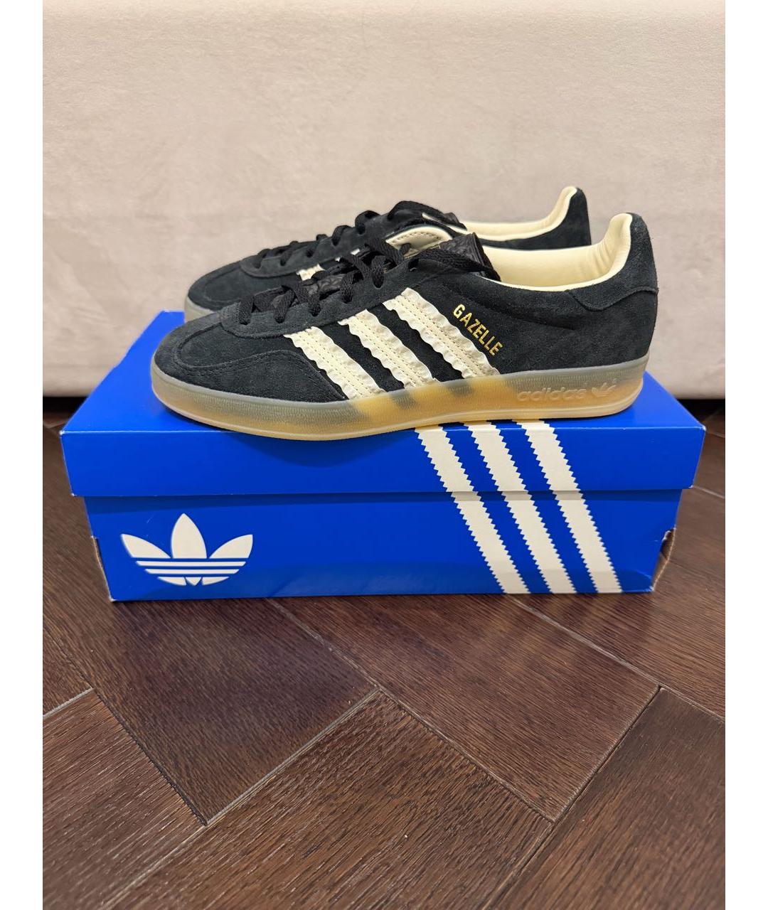 ADIDAS Черные замшевые кеды, фото 7