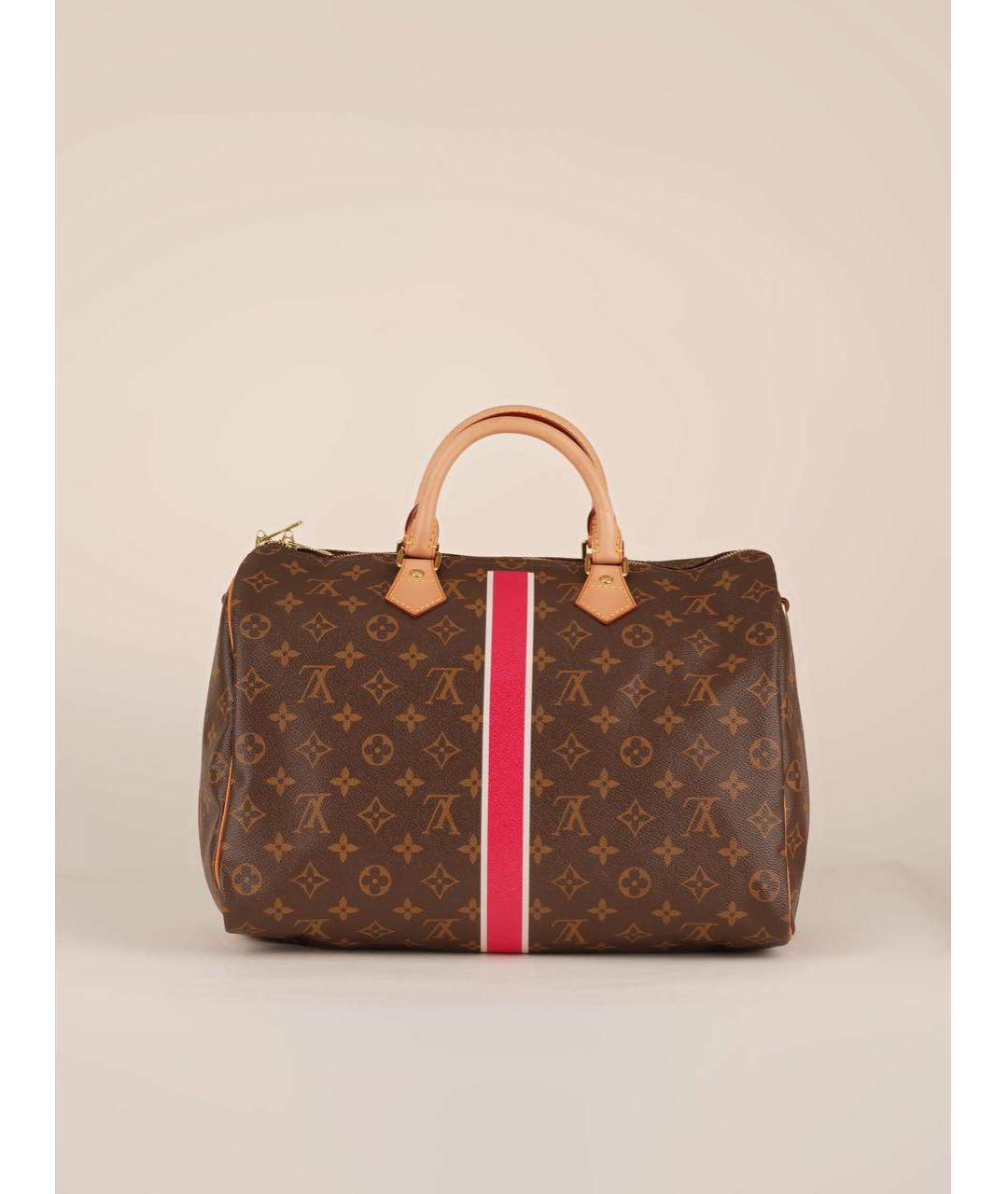 LOUIS VUITTON Коричневая сумка через плечо из канвы, фото 4