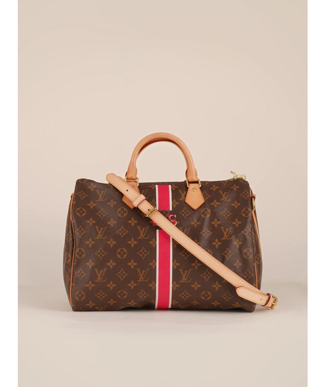 LOUIS VUITTON Коричневая сумка через плечо из канвы, фото 9