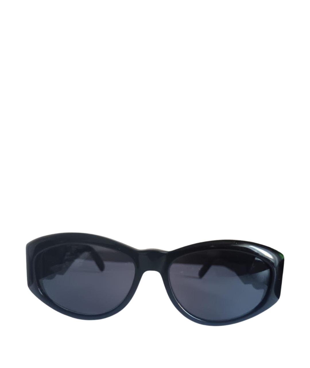 VERSACE Черные пластиковые солнцезащитные очки, фото 1
