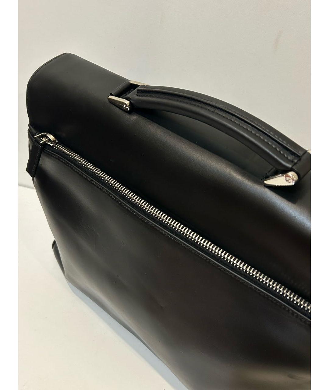 PRADA Черный кожаный портфель, фото 3