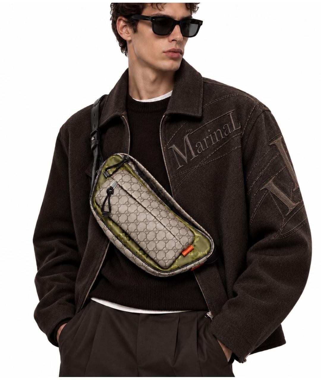 GUCCI Мульти поясная сумка из канвы, фото 3
