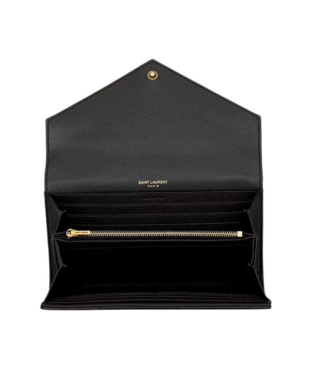 SAINT LAURENT Черный кошелек, фото 4