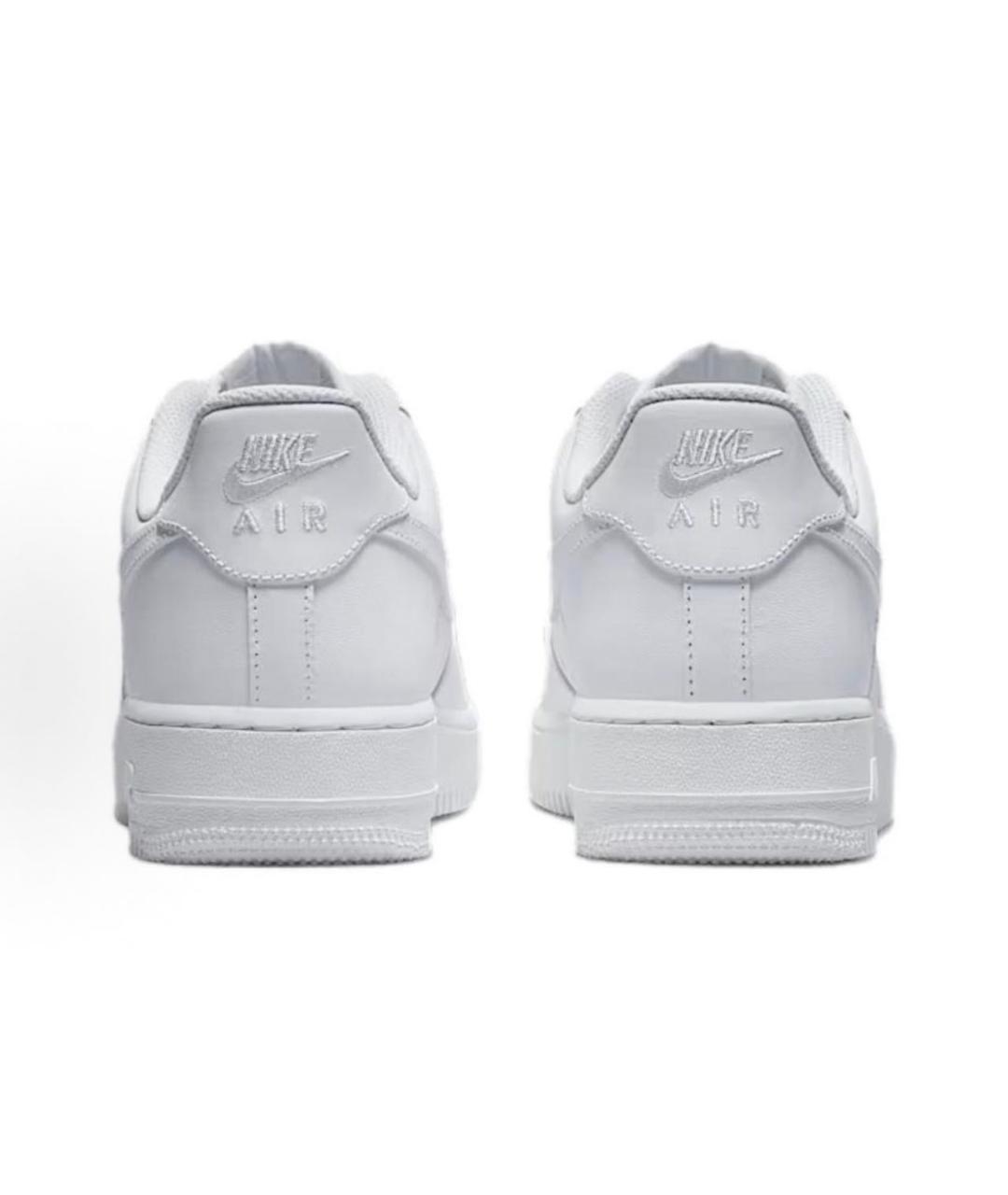 NIKE Белые кожаные низкие кроссовки / кеды, фото 4