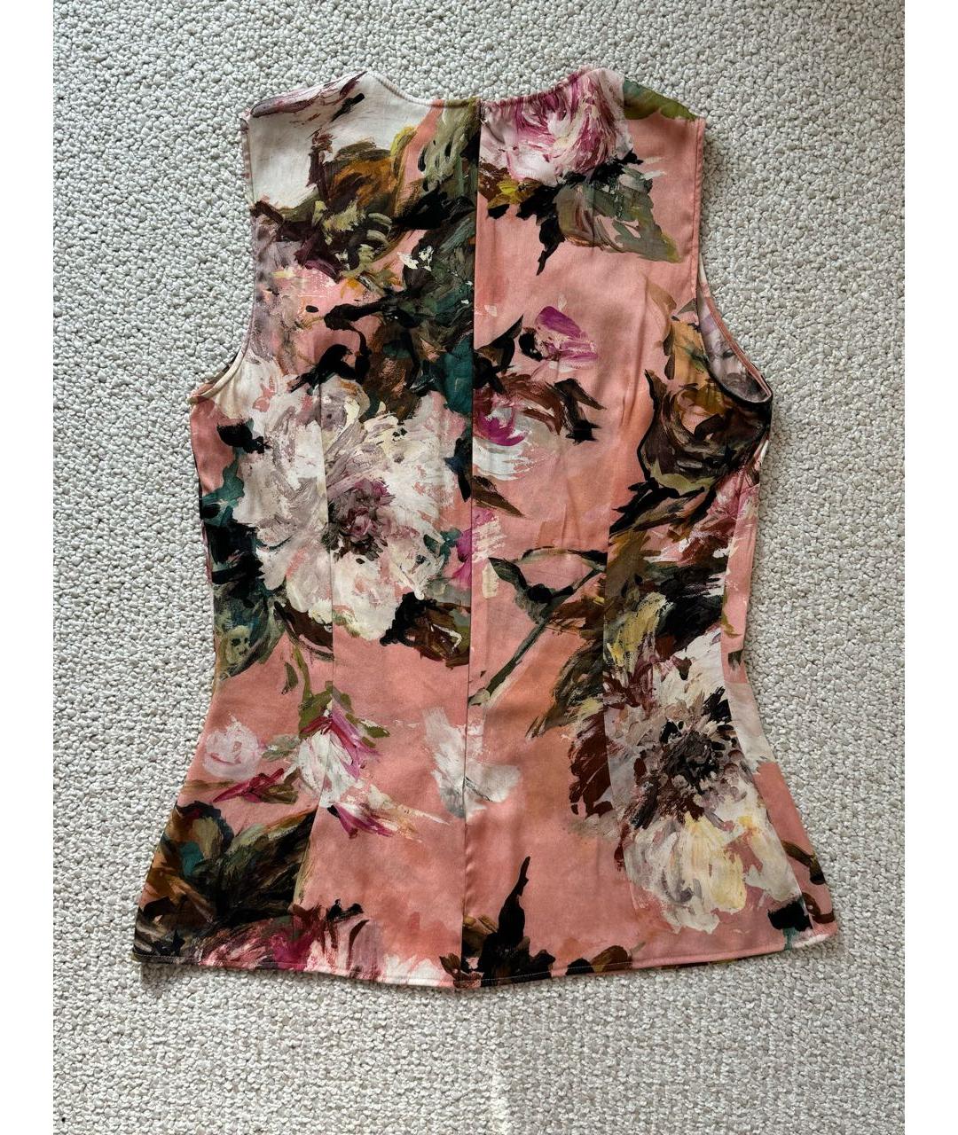 DOLCE&GABBANA Розовая шелковая блузы, фото 3