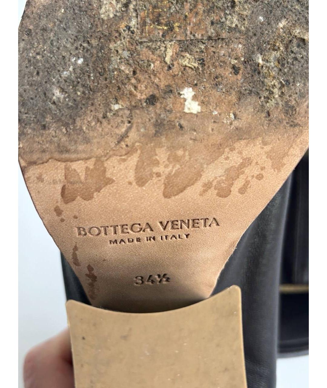 BOTTEGA VENETA Коричневые кожаные туфли, фото 7