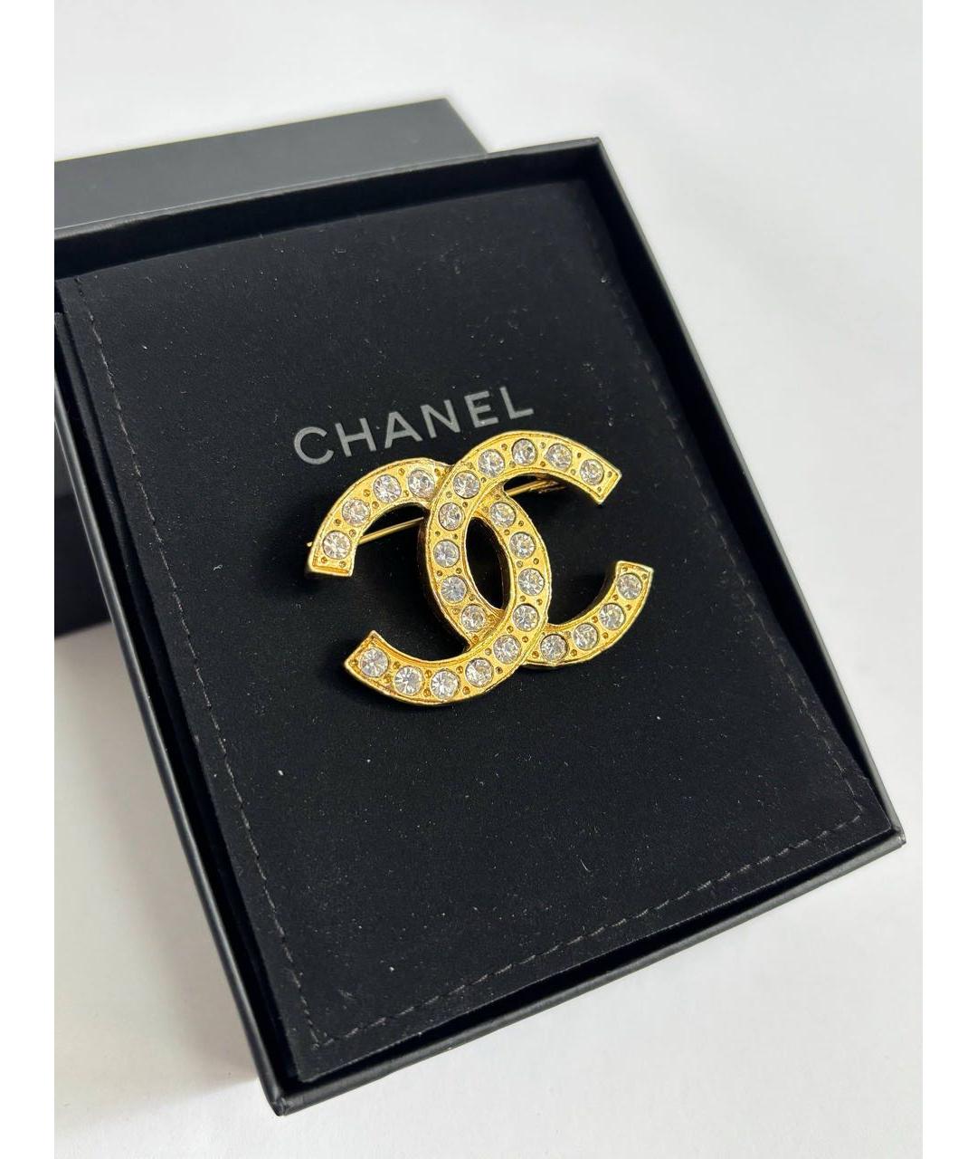 CHANEL Золотая металлическая булавка / брошь, фото 2