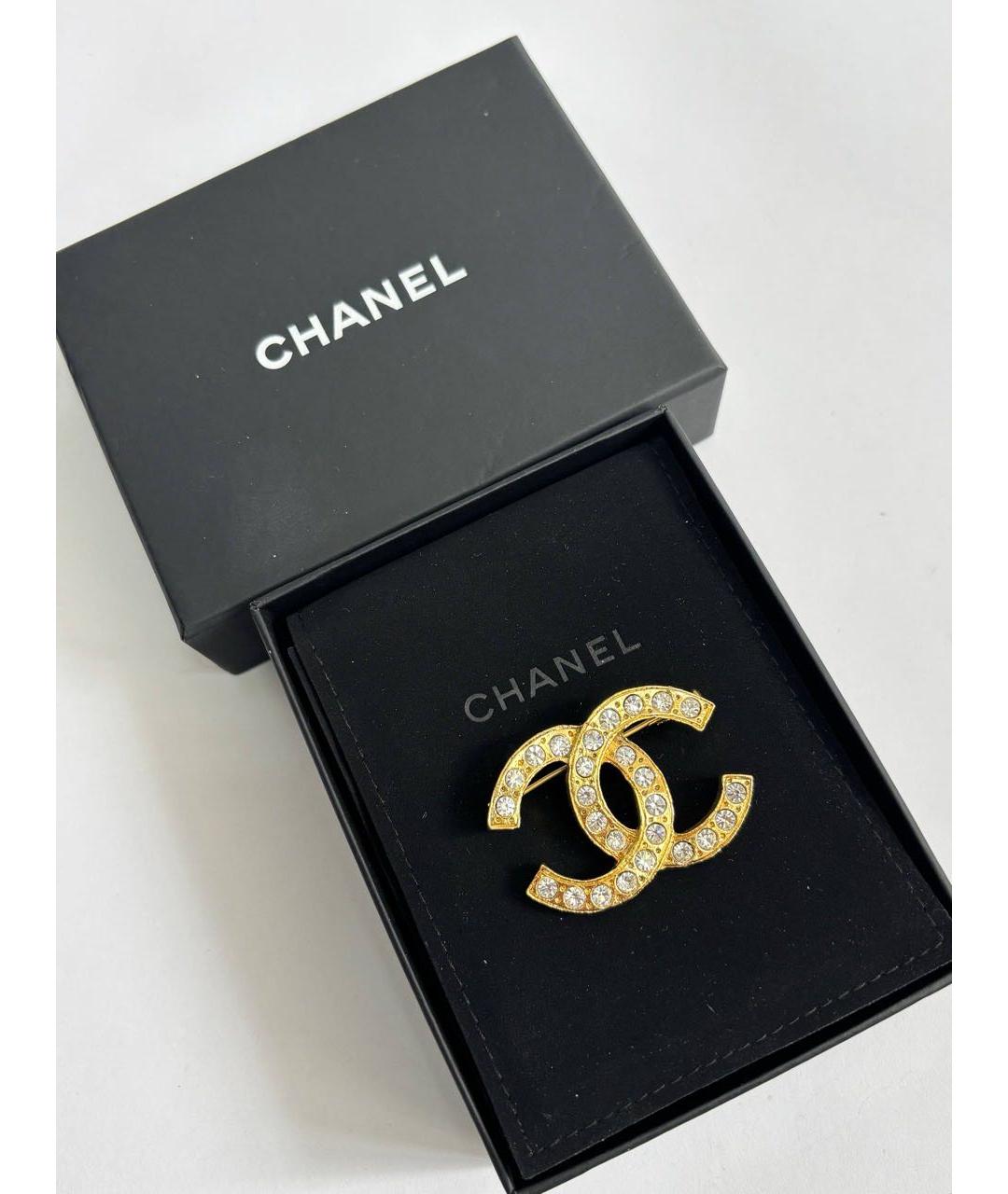 CHANEL Золотая металлическая булавка / брошь, фото 9