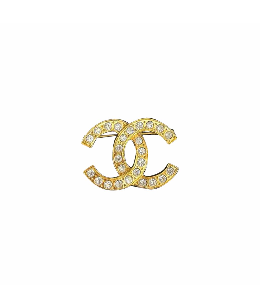 CHANEL Золотая металлическая булавка / брошь, фото 1