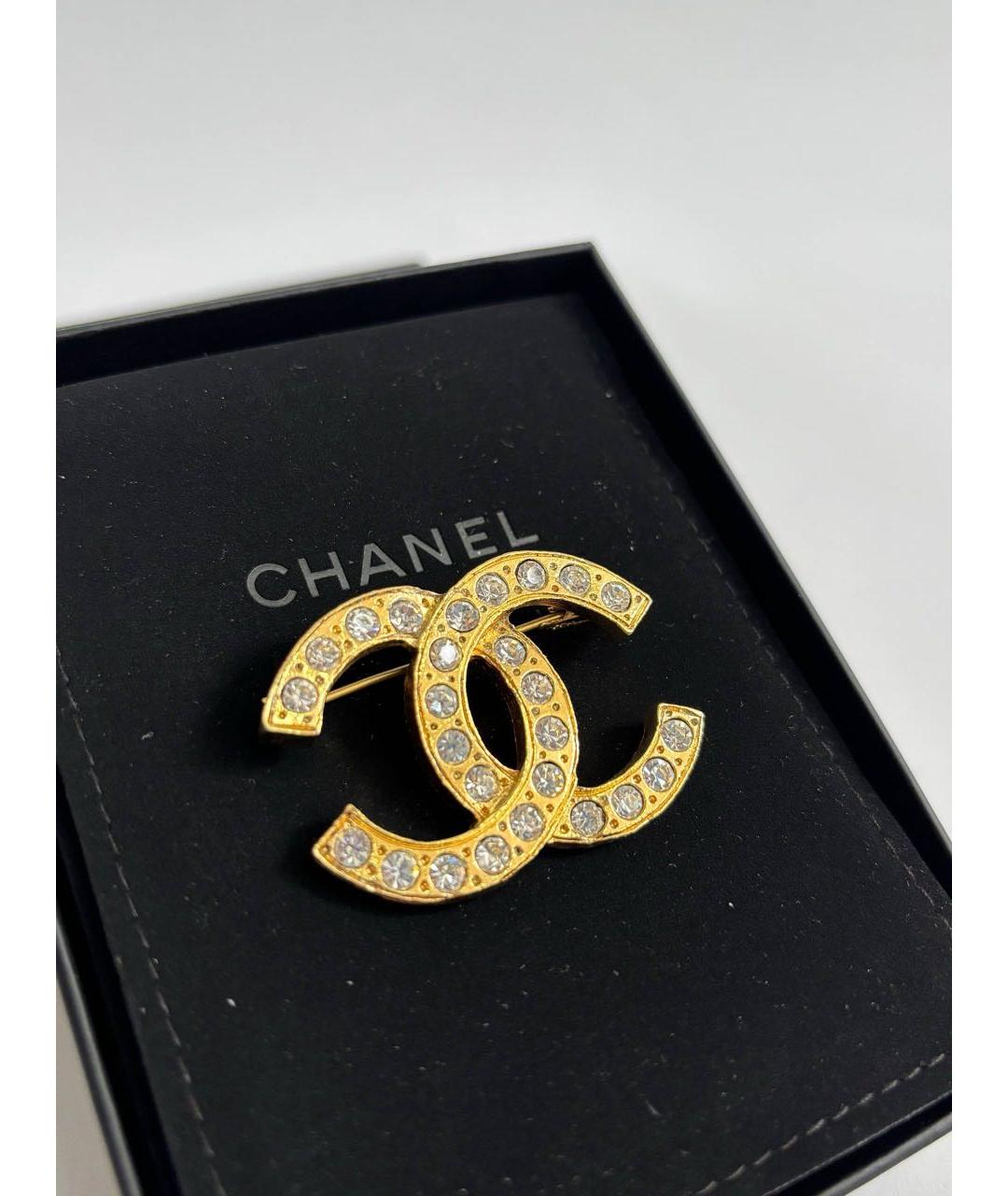 CHANEL Золотая металлическая булавка / брошь, фото 6