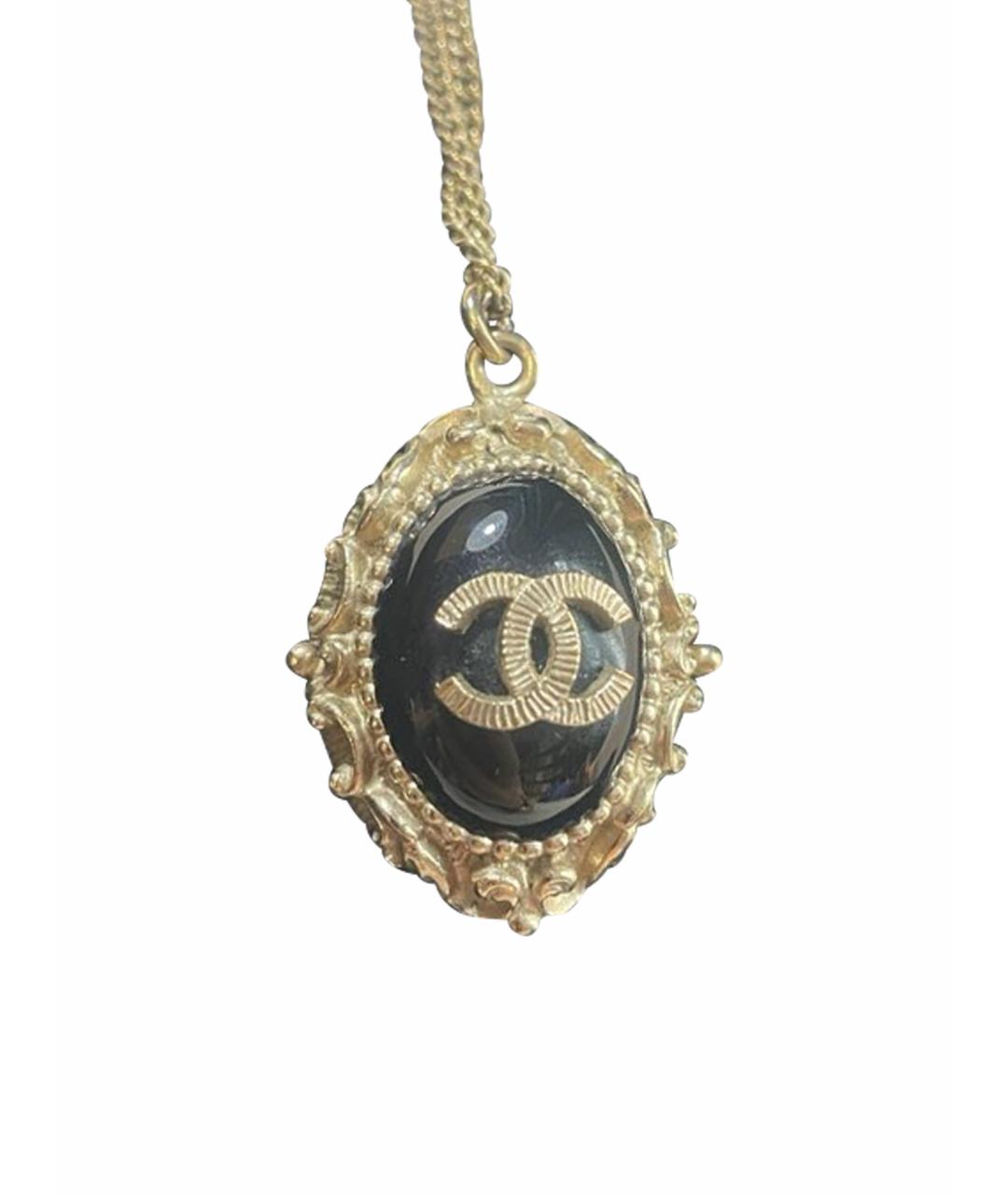CHANEL Золотая металлическая подвеска, фото 1