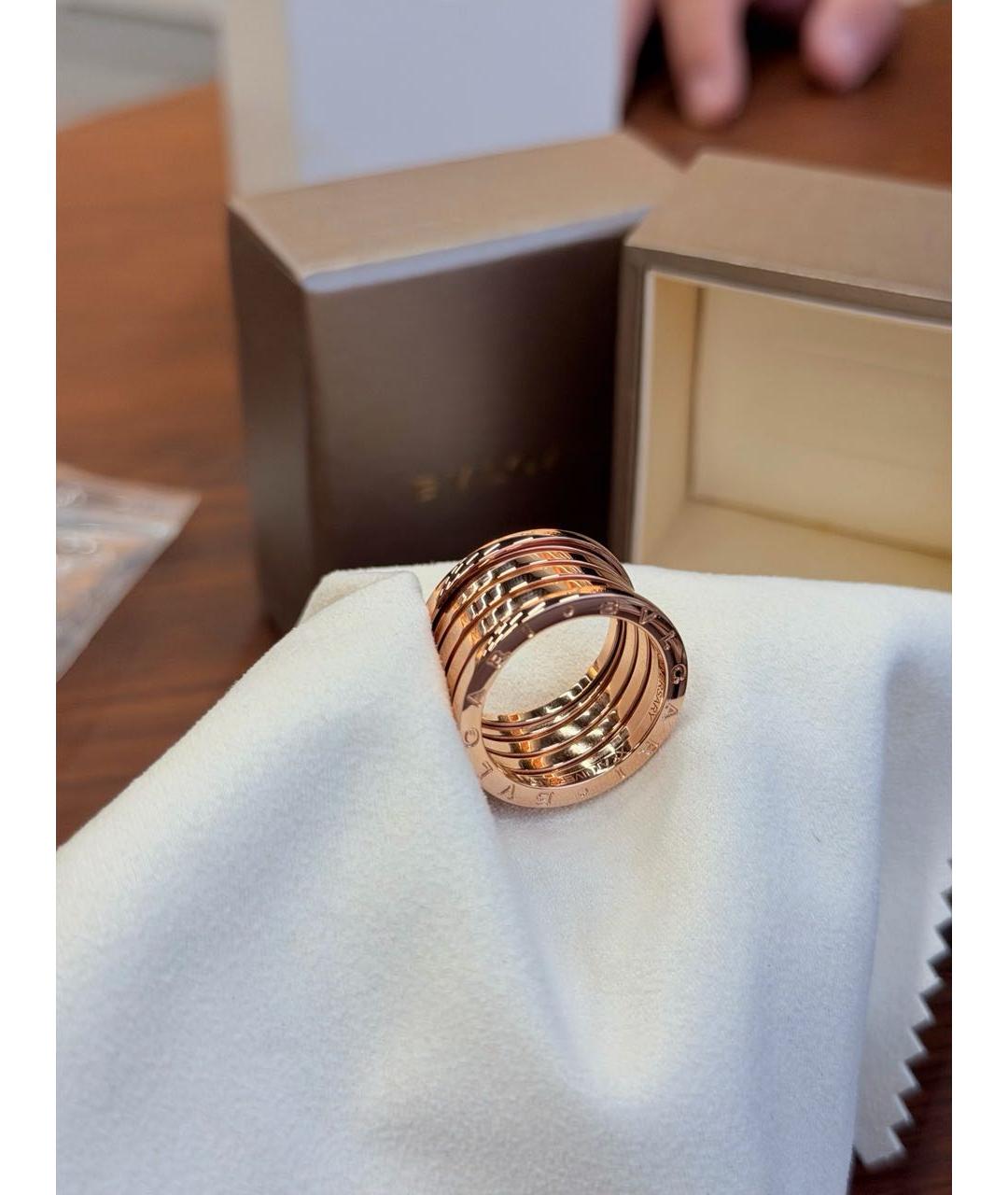 BVLGARI Золотое кольцо из розового золота, фото 7