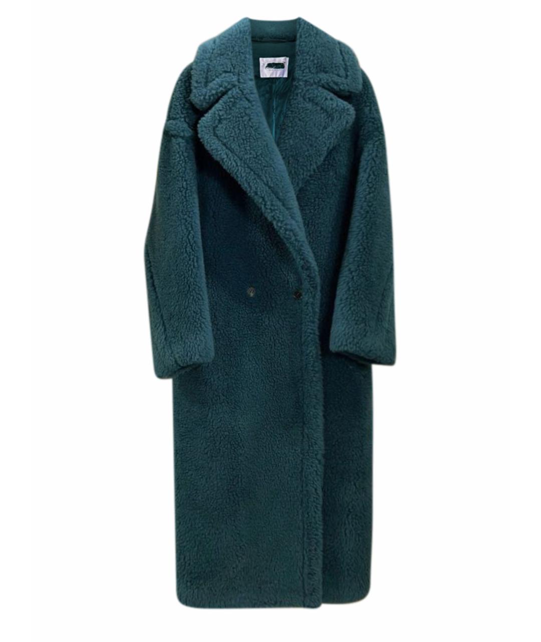MAX MARA Зеленая шерстяная шуба, фото 1