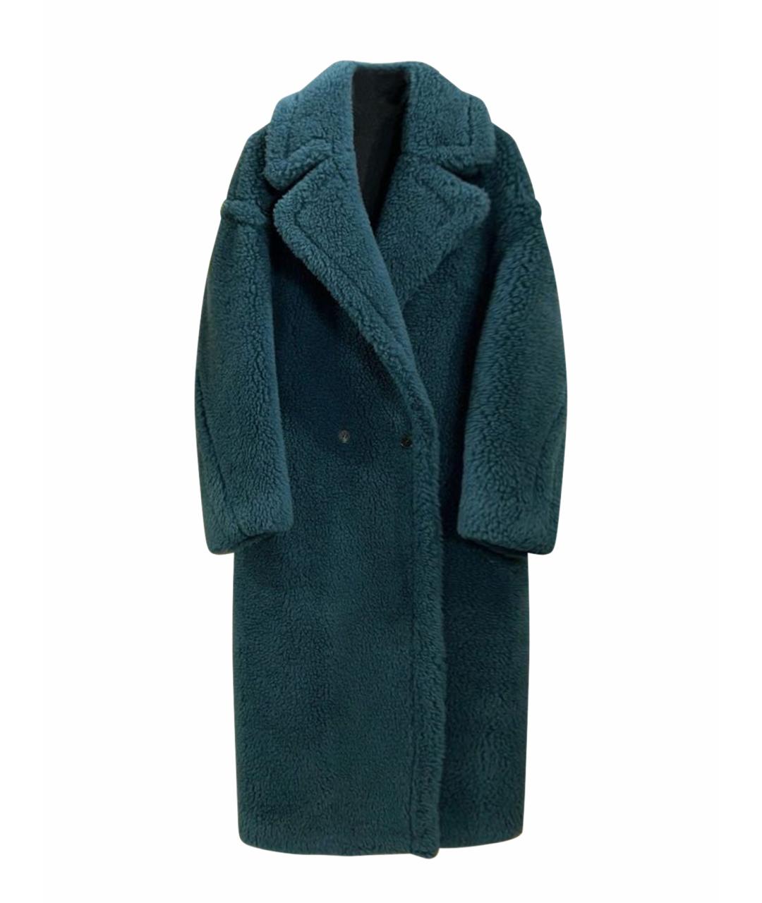 MAX MARA Зеленая шерстяная шуба, фото 9