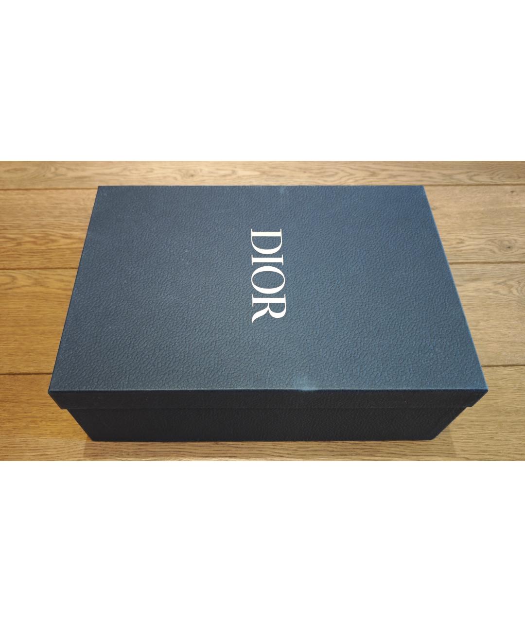 CHRISTIAN DIOR Синие текстильные низкие кроссовки / кеды, фото 7