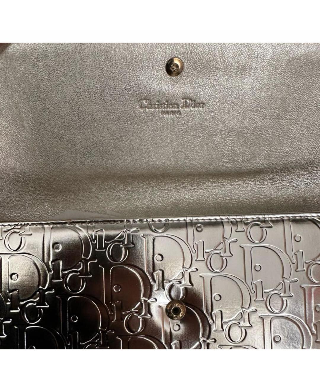 CHRISTIAN DIOR Золотой кожаный кошелек, фото 3