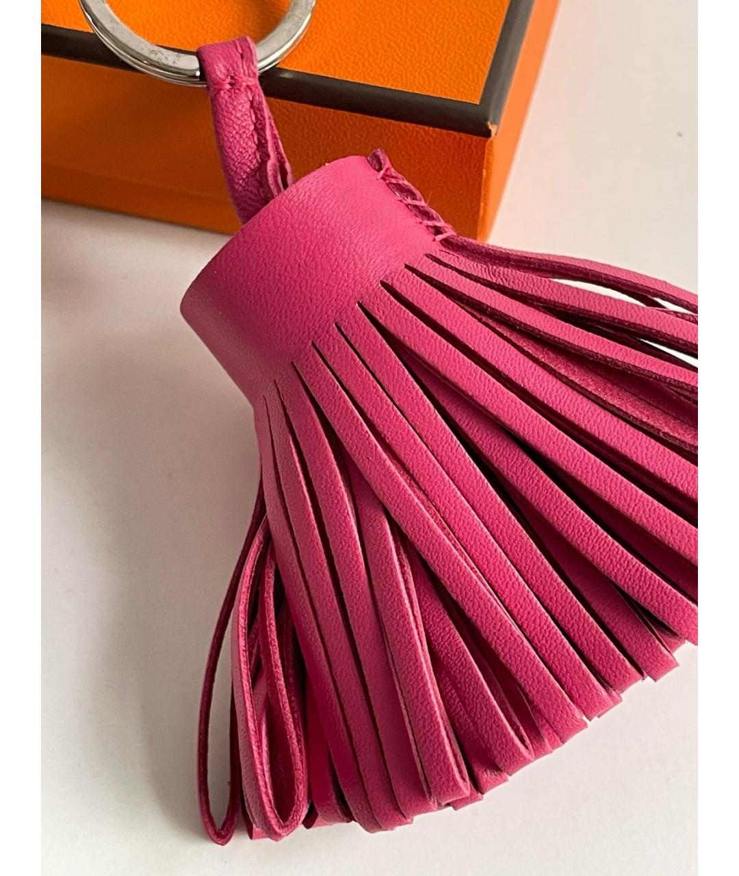 HERMES Фиолетовый брелок, фото 4