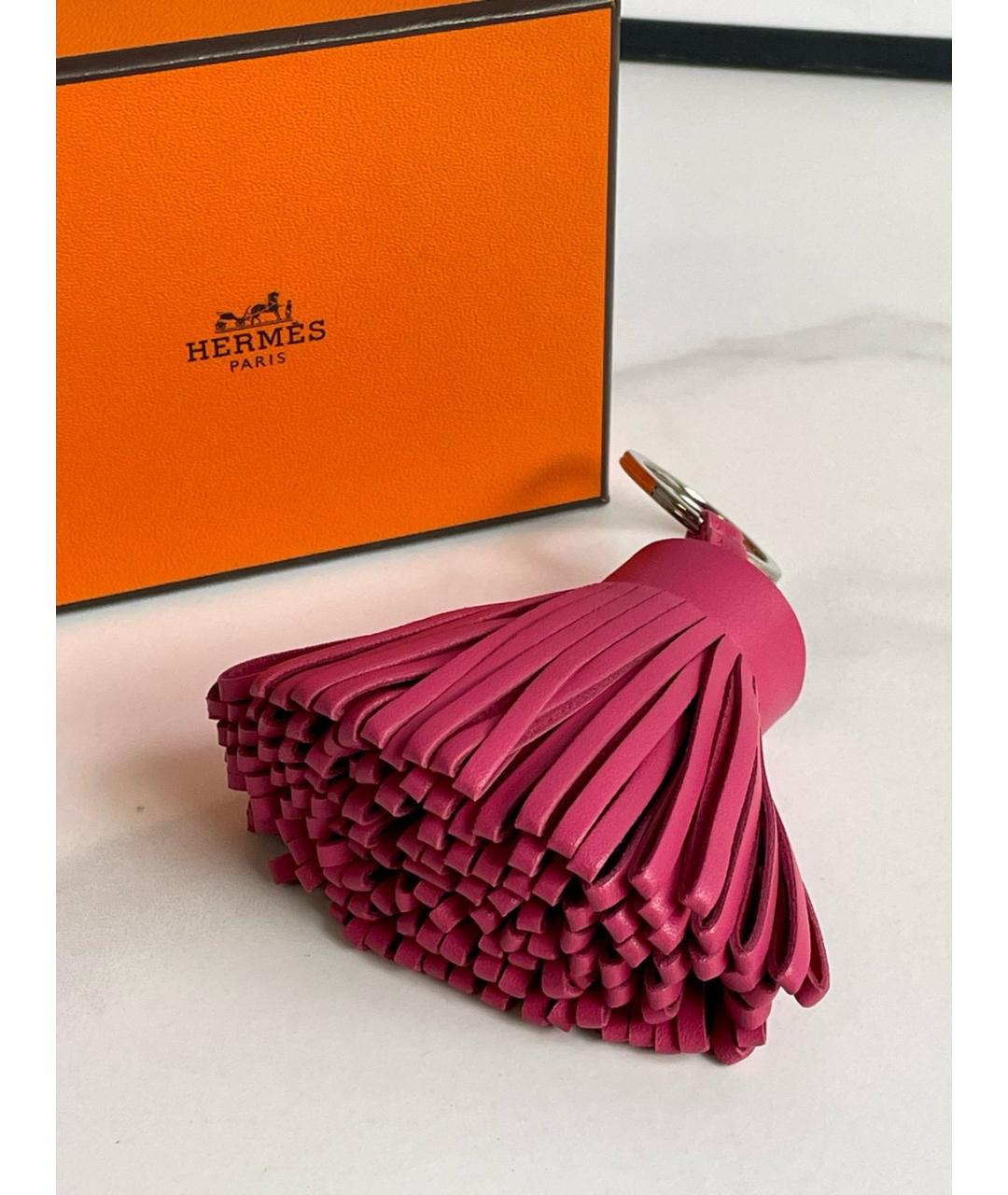 HERMES Фиолетовый брелок, фото 2