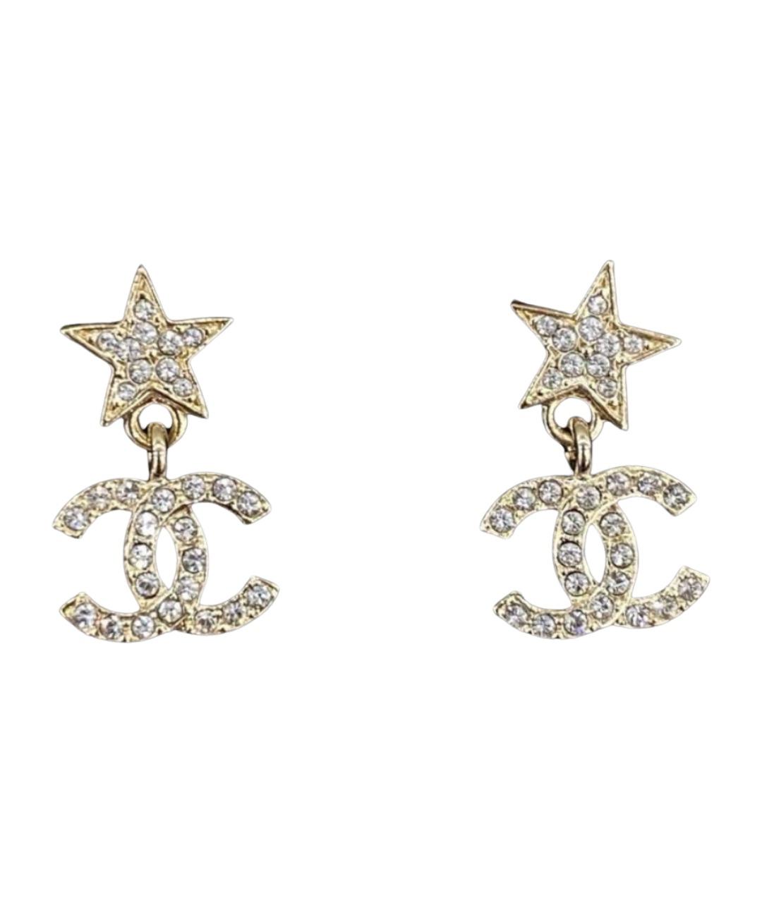 CHANEL Золотые серьги, фото 1