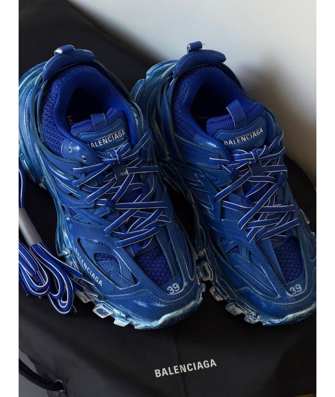 BALENCIAGA Темно-синие кроссовки, фото 2