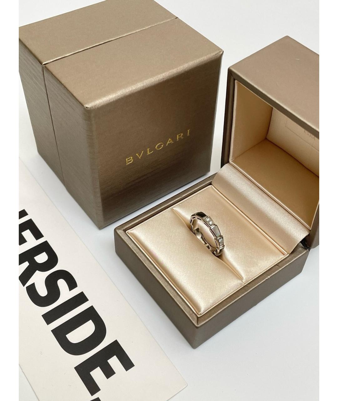 BVLGARI Серебряное кольцо из белого золота, фото 2