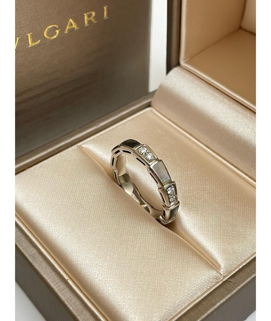 BVLGARI Серебряное кольцо из белого золота, фото 3