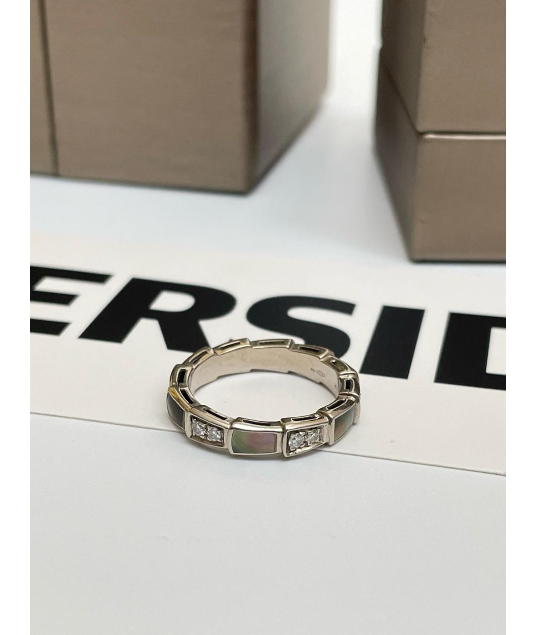 BVLGARI Серебряное кольцо из белого золота, фото 5