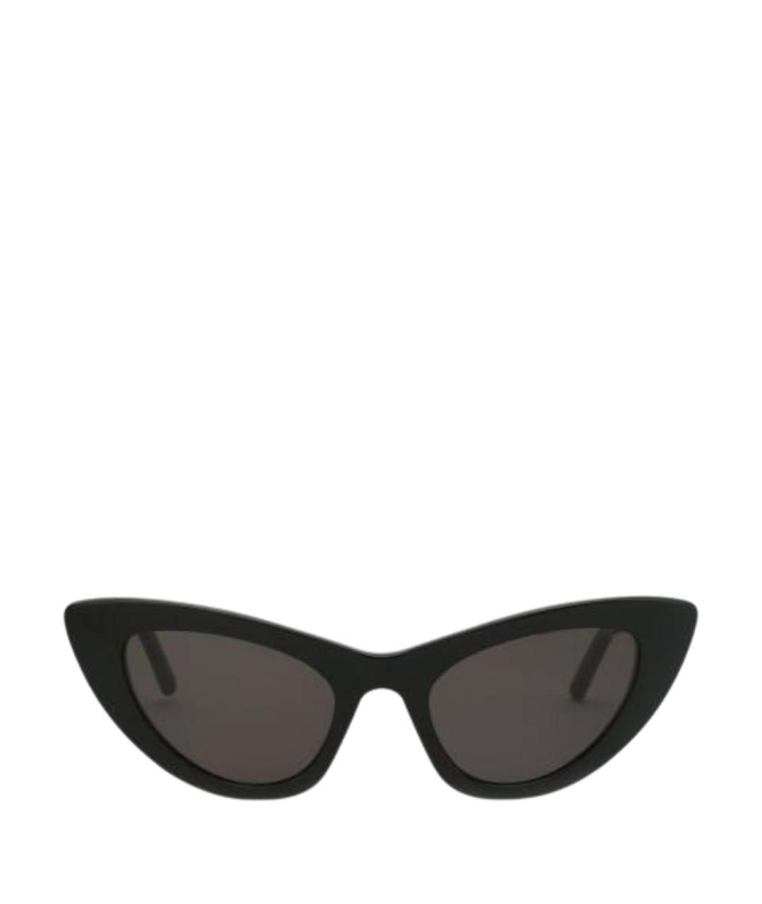 SAINT LAURENT Черные пластиковые солнцезащитные очки, фото 1