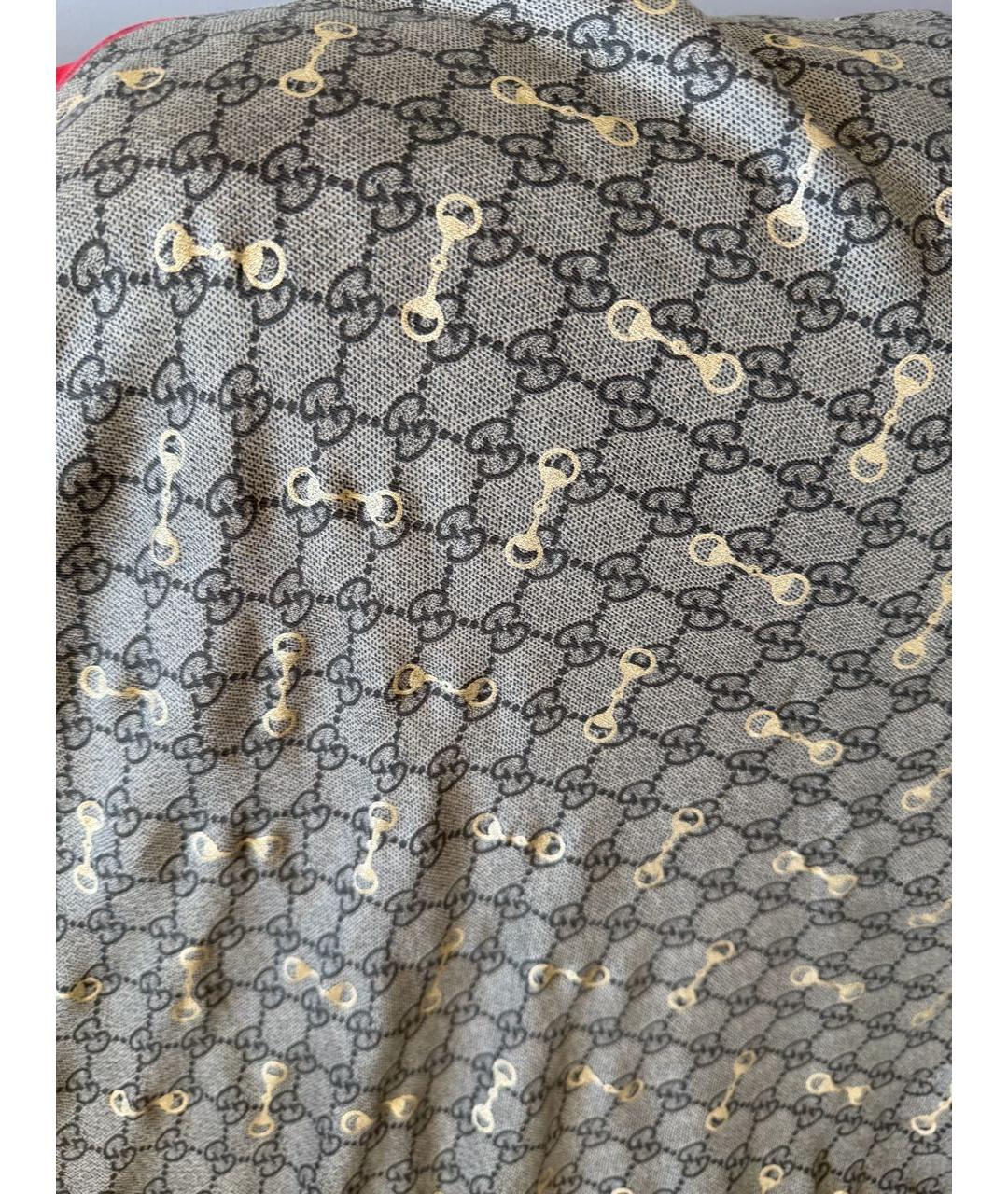 GUCCI Бежевый платок, фото 3