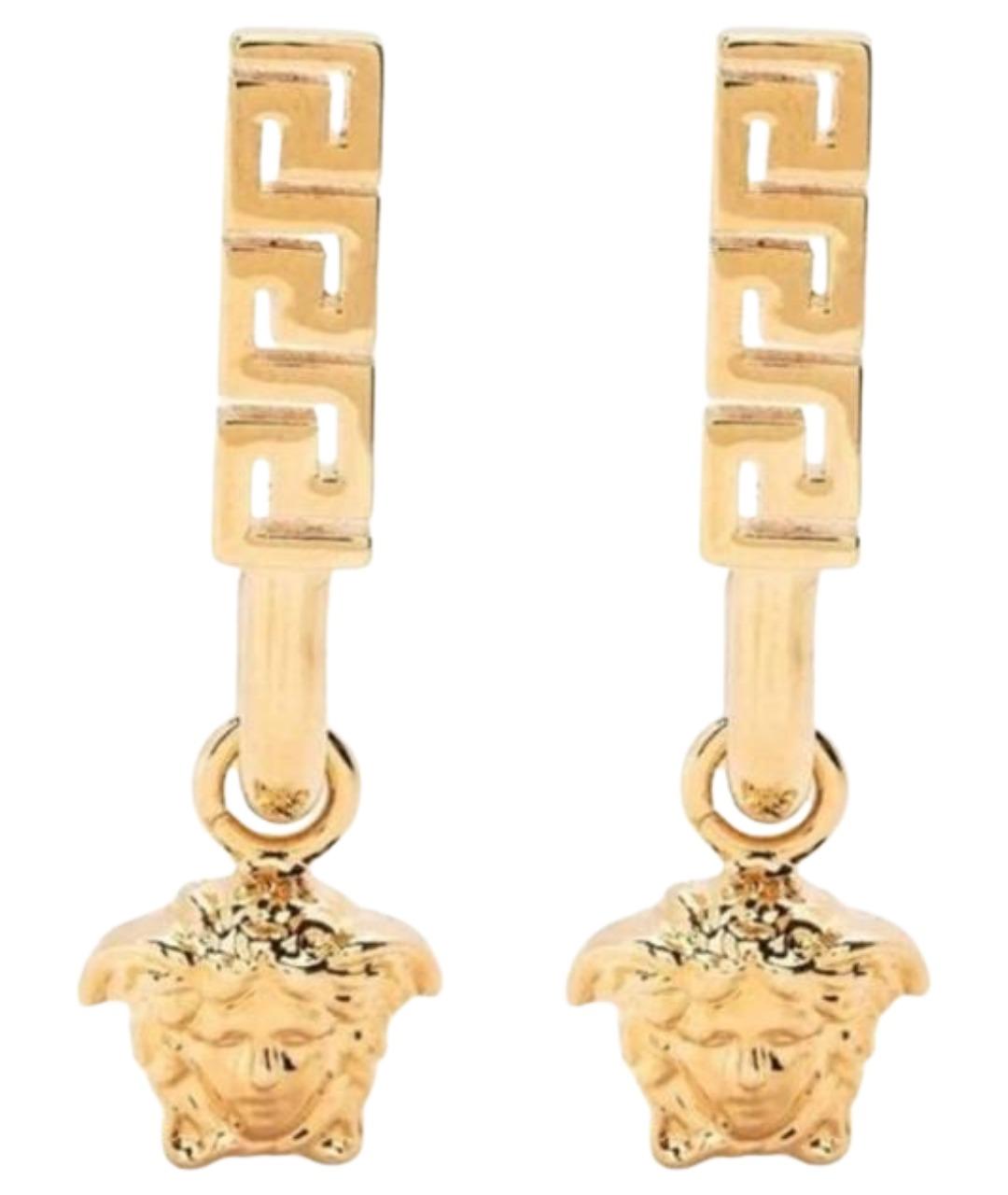 VERSACE Золотые латунные серьги, фото 6