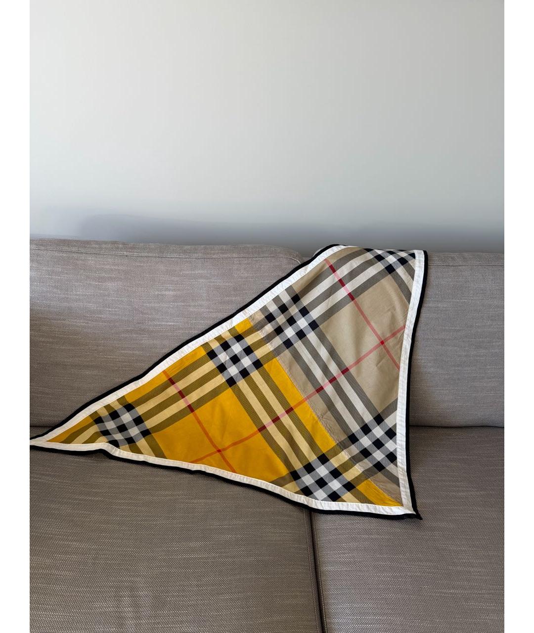 BURBERRY Хлопковый платок, фото 4