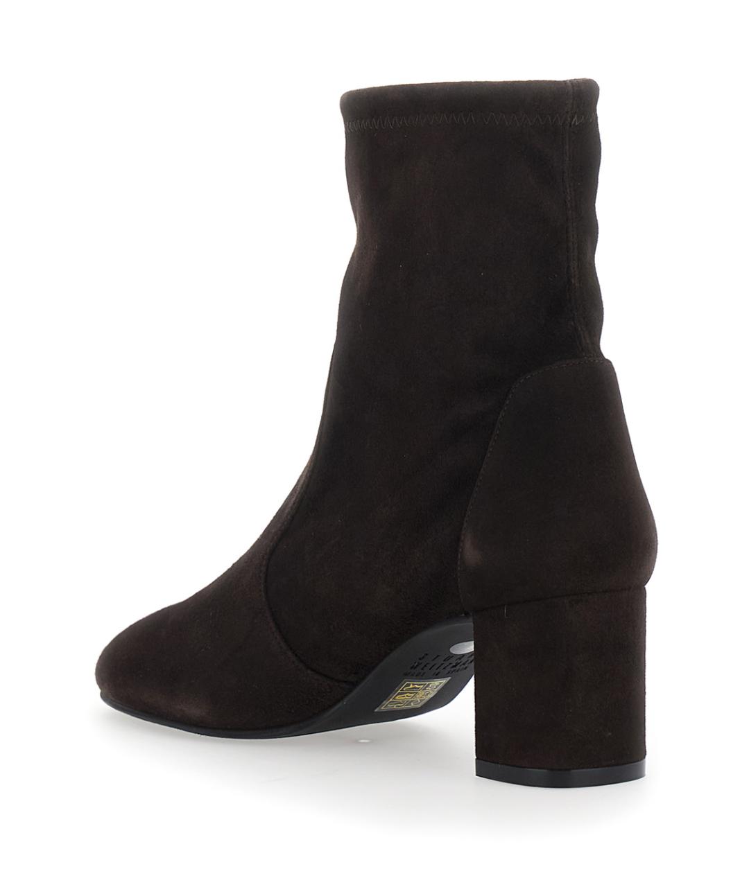STUART WEITZMAN Коричневые замшевые ботильоны, фото 3