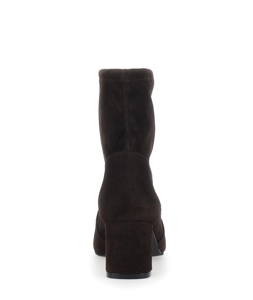 STUART WEITZMAN Коричневые замшевые ботильоны, фото 4