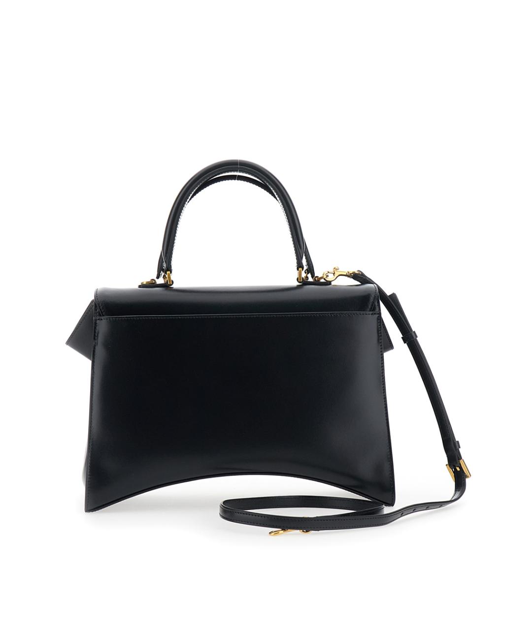 BALENCIAGA Черная кожаная сумка тоут, фото 3