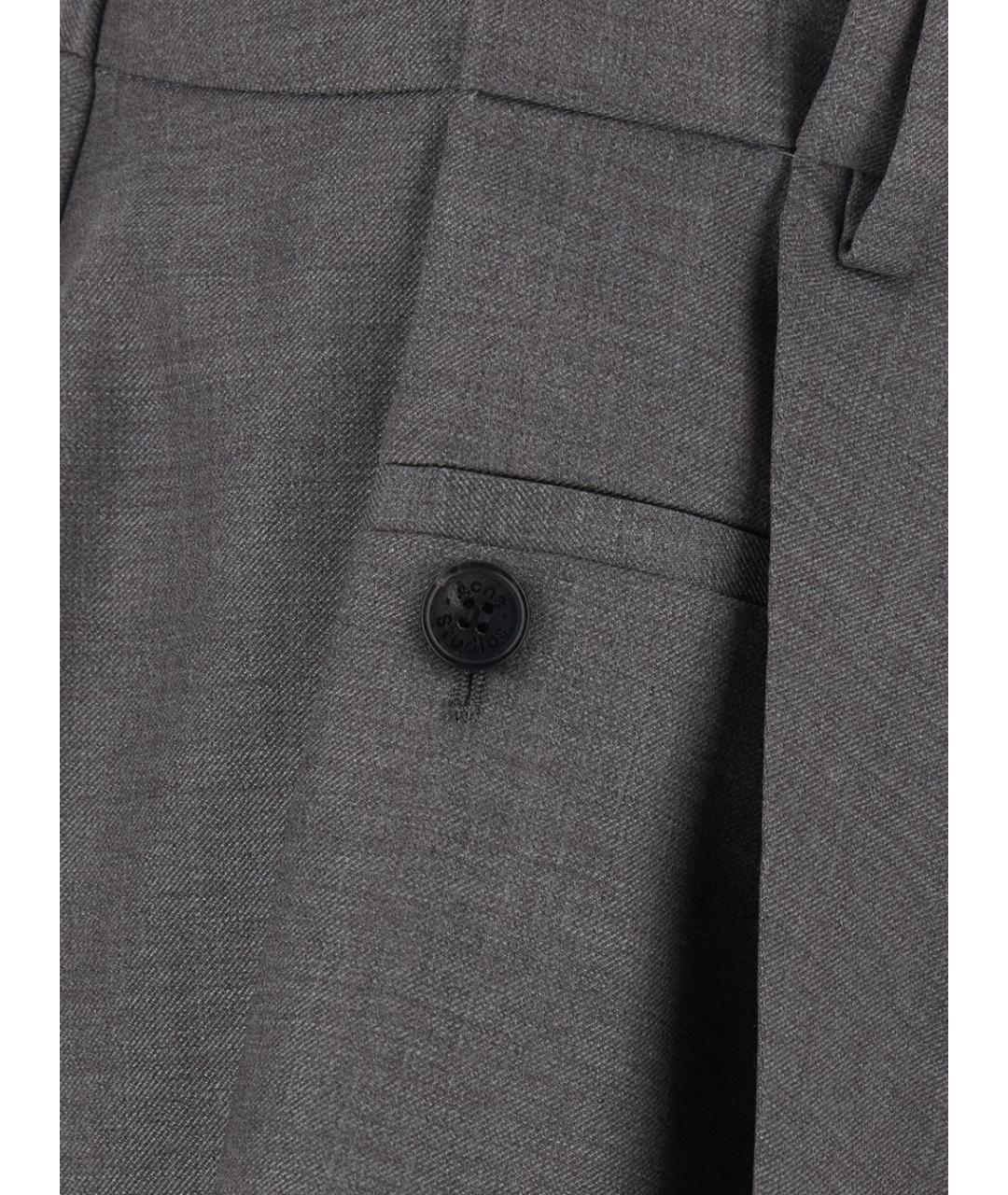 ACNE STUDIOS Серая юбка мини, фото 3