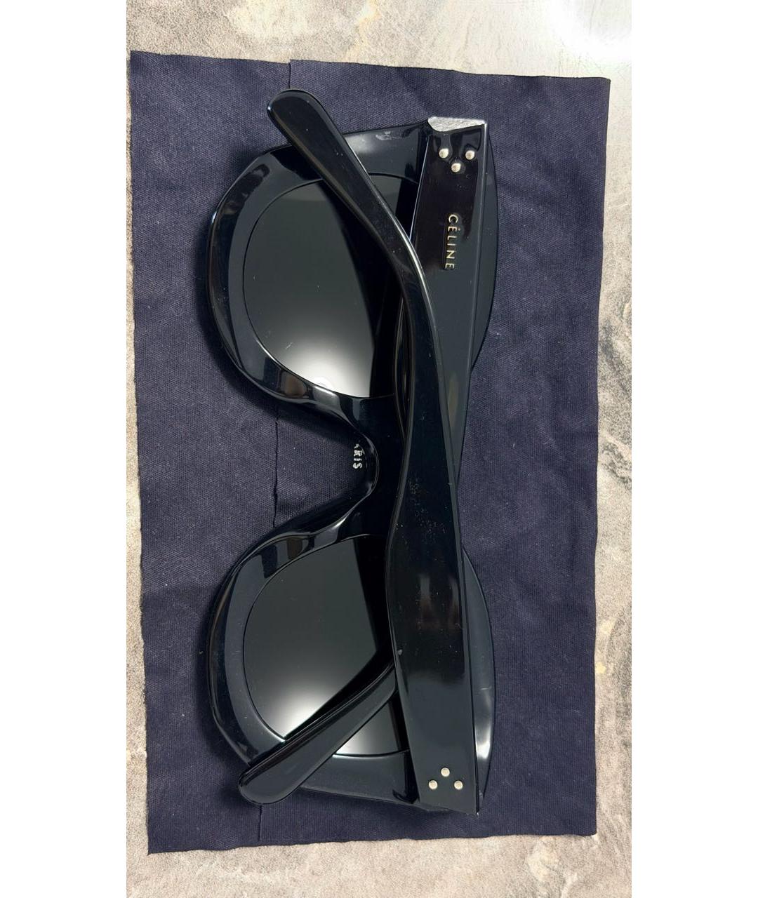 CELINE Черные пластиковые солнцезащитные очки, фото 4