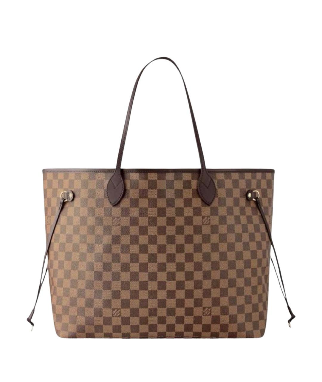LOUIS VUITTON Коричневая сумка тоут из канвы, фото 1