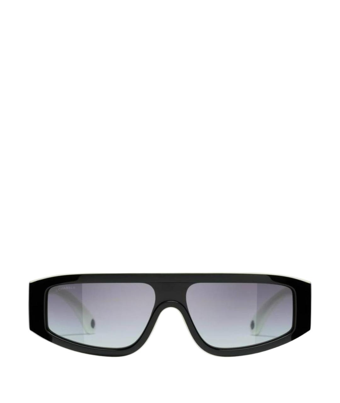 CHANEL Черные пластиковые солнцезащитные очки, фото 1