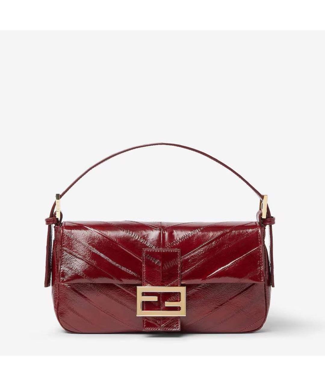 FENDI Красная кожаная сумка через плечо, фото 8