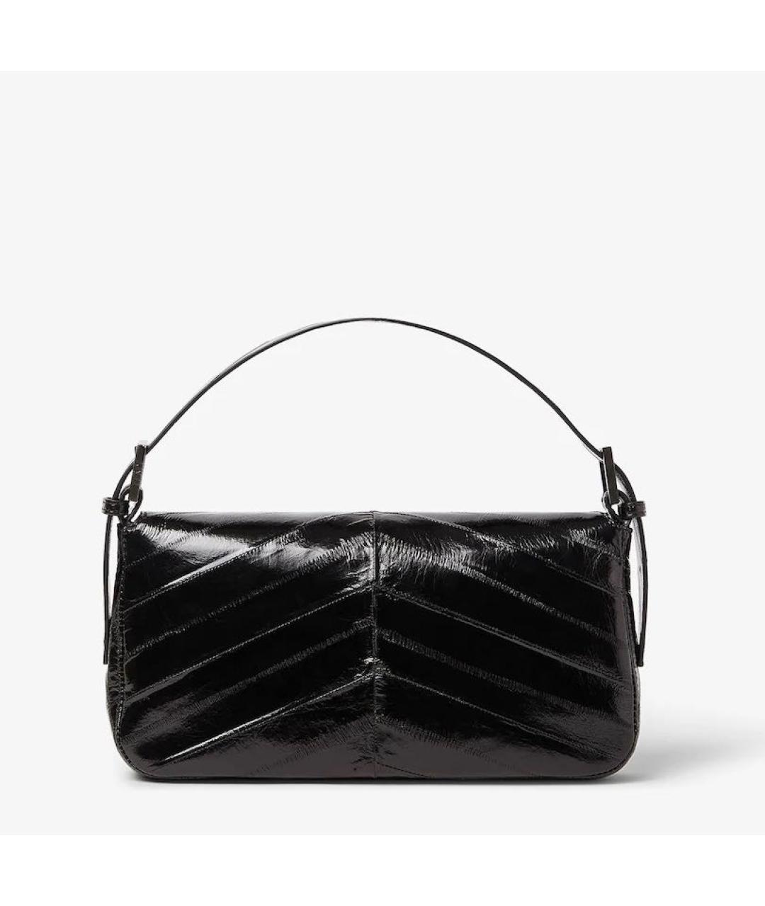 FENDI Черная кожаная сумка через плечо, фото 5