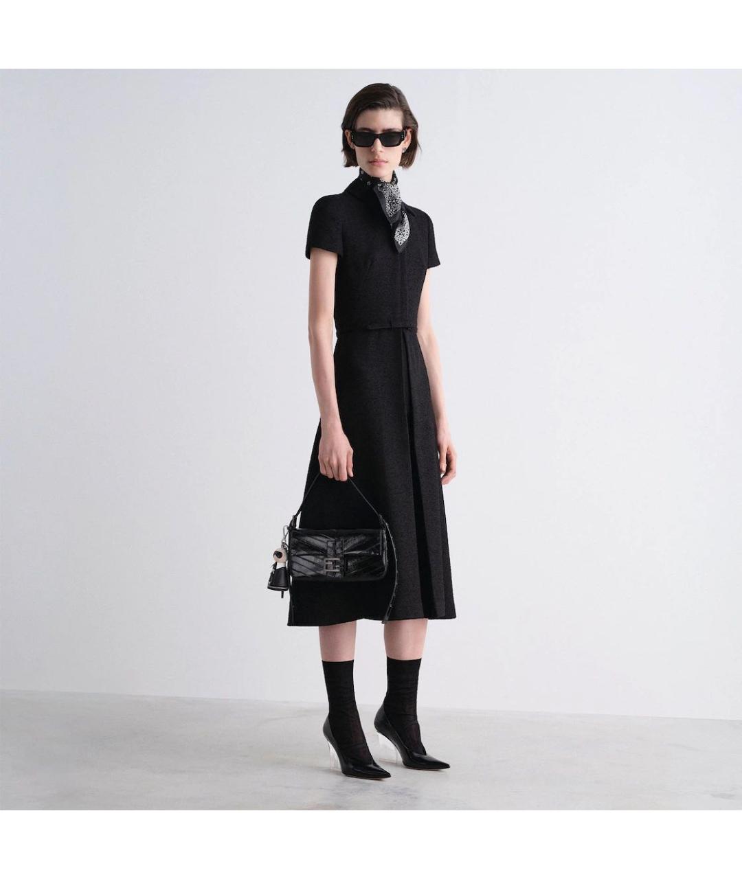 FENDI Черная кожаная сумка через плечо, фото 2