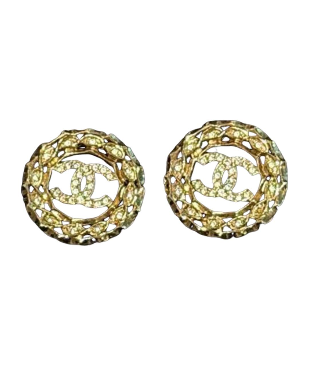 CHANEL Золотые серьги, фото 1