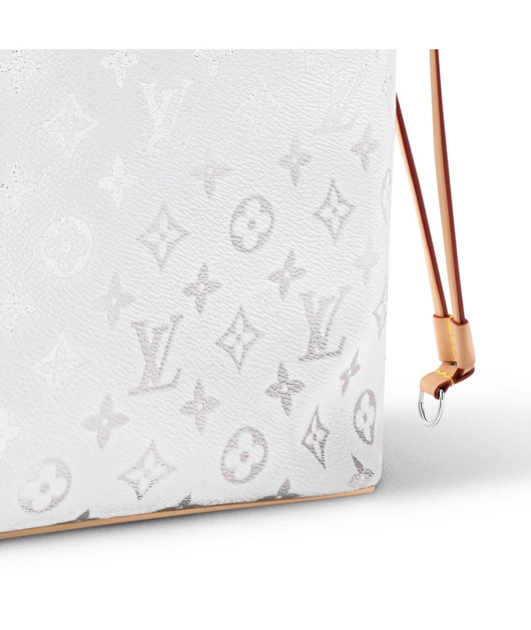LOUIS VUITTON Белая сумка тоут из канвы, фото 5
