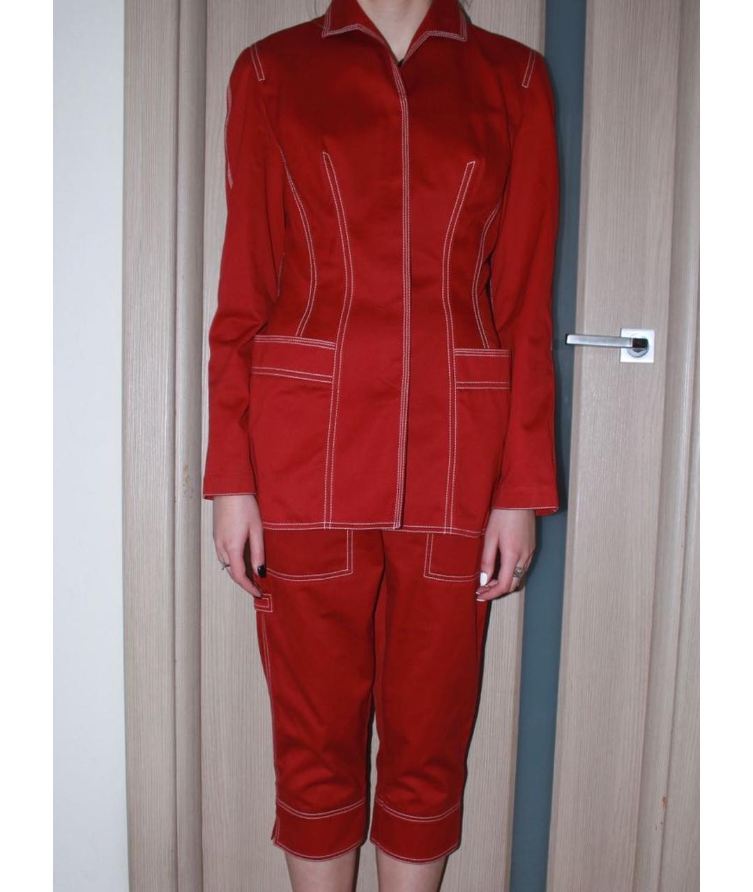 THIERRY MUGLER VINTAGE Бордовый костюм с брюками, фото 3