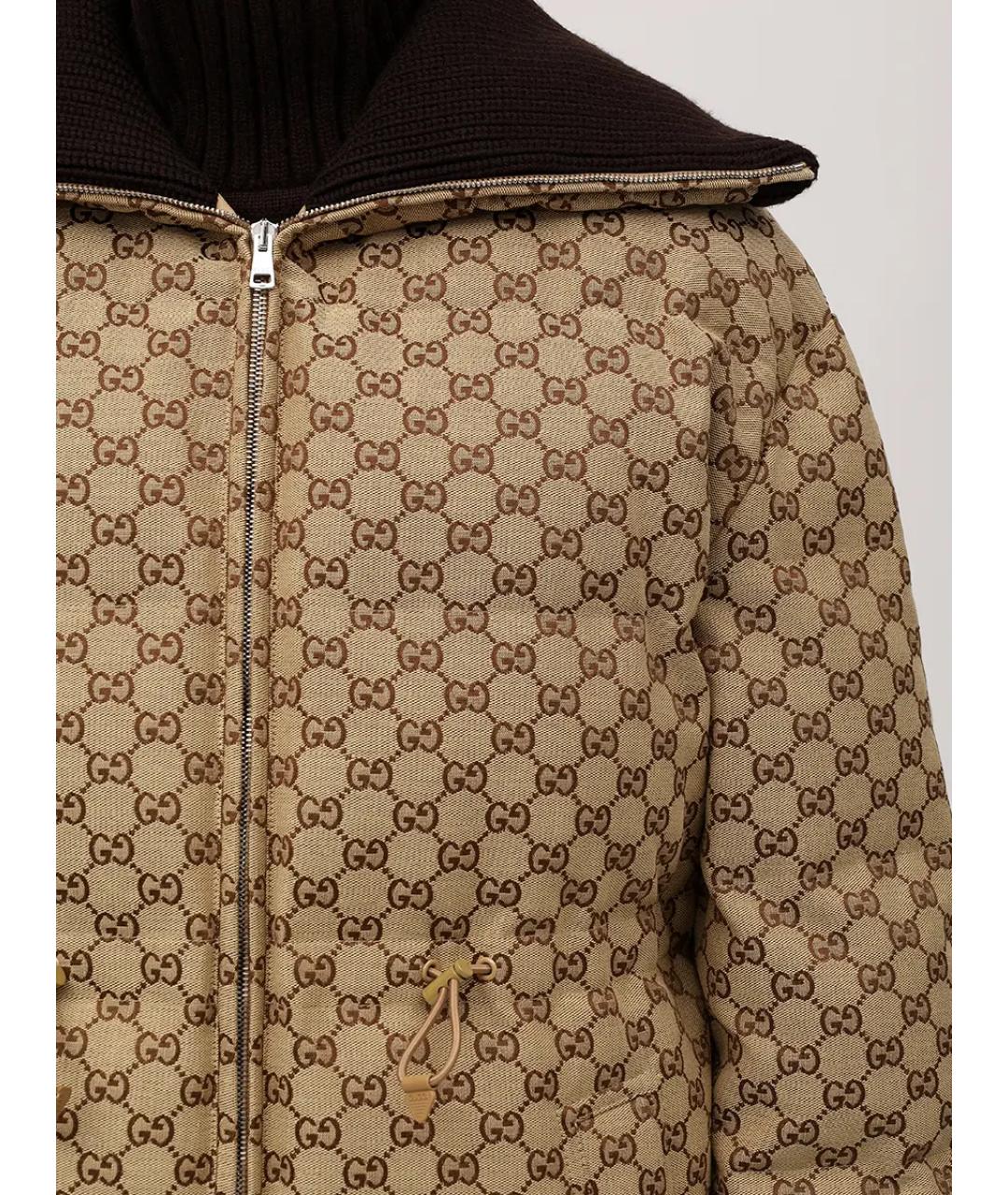GUCCI Бежевый пуховик, фото 5